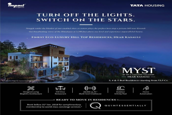 Live in finest Eco luxury hill top residences at Tata Myst in Kasauli
